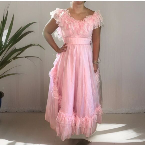 Dresses & Skirts - Vintage 1950s-1960s Era Mike Benet Dress Pink Ballgown 6